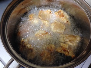 鶏のからあげの調理、その７