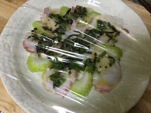 タコの和風カルパッチョのレシピ、その4