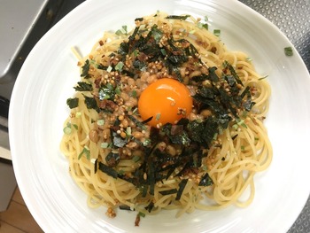 和風パスタのレシピ、その８