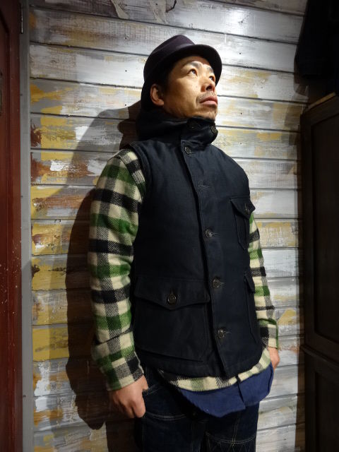 New! FREEWHEELERS ”AIR CREW ATTACHED HOOD VEST” 2色 New! FREEWHEELERS ”AIR CREW ATTACHED HOOD VEST” 2色