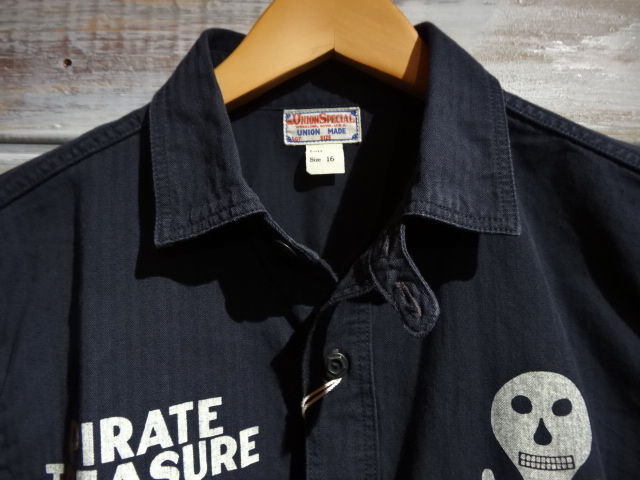 New！ FREEWHEELERS ”PIRATE TREASURE HUNT”半袖シャツ : OLD
