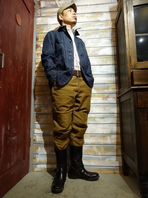 New！ FREEWHEELERS ”GOLDEN SPIKE” WORK COAT （11oz INDIGO DENIM
