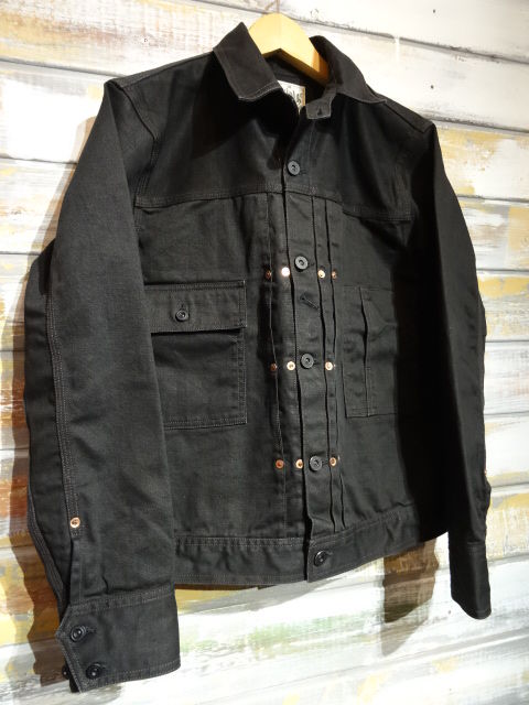 New！ FREEWHEELERS ”IRONHEAD” WORK JACKET （JET BLACK） : OLD