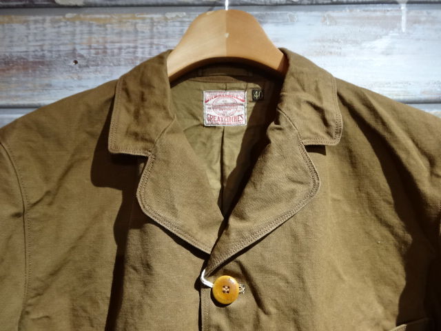 フリーホイーラーズ “Rauschenberg” SACK COAT -YELLOW BROWN　４２ フリーホイーラーズ \u201cRauschenberg\u201d 1920s～1930s MADE TO ORDER SACK