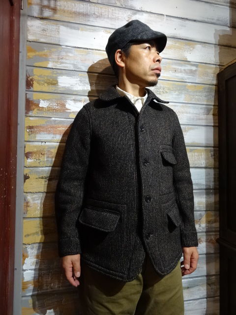 入荷now 買えない FREEWHEELERS New！ ”Bridgeport” BLACK×BLACK （GRAINED COAT Jacket Outer
