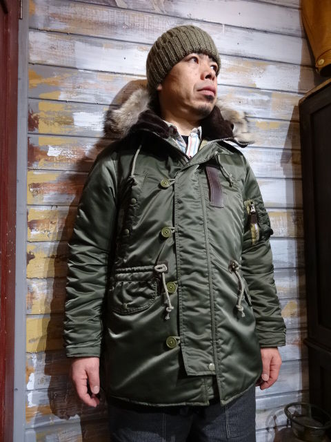 New！ JELADO×COLIMBO TYPE”N-3” JACKET OLIVE : OLD STAND