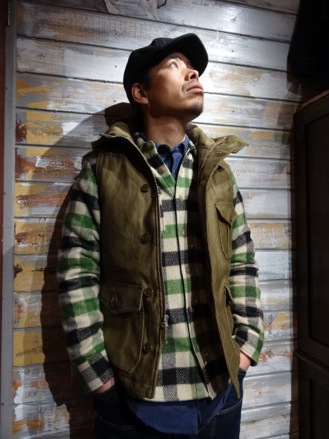 New! FREEWHEELERS ”AIR CREW ATTACHED HOOD VEST” 2色 New! FREEWHEELERS ”AIR CREW ATTACHED HOOD VEST” 2色
