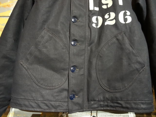 New！FREEWHEELERS ”USS LST-926 OIL KING” DECK JACKET NAVY : OLD