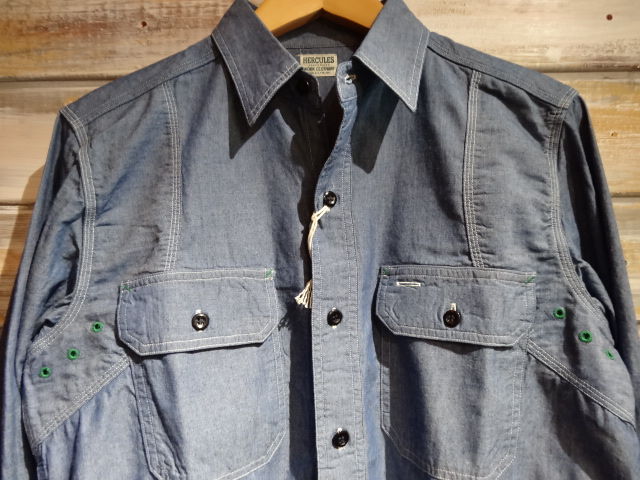 新商品 JELADO ”HERULES” シャンブレー・シャツ 新商品 JELADO ”HERULES” シャンブレー・シャツ