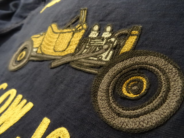New！ FREEWHEELRS ”Bangers Gow Job” M1916 SHIRTS NAVY : OLD