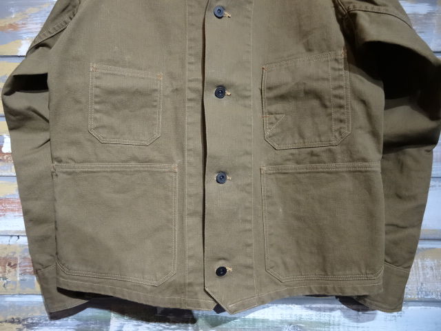 New！ FREEWHEELERS ”MASON” WORK JACKET （DARK BEIGE） : OLD