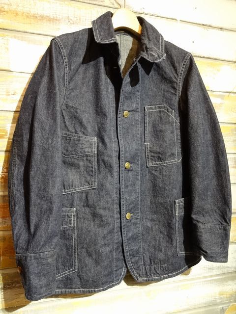New！ FREEWHEELERS ”GOLDEN SPIKE” WORK COAT （11oz INDIGO DENIM