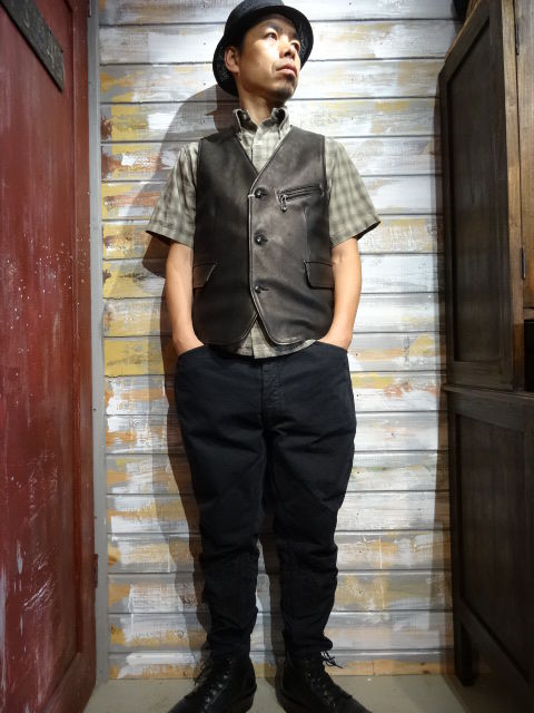 New！ FREEWHEELERS ”GUTHRIE” VEST DEER SKIN : OLD STAND 