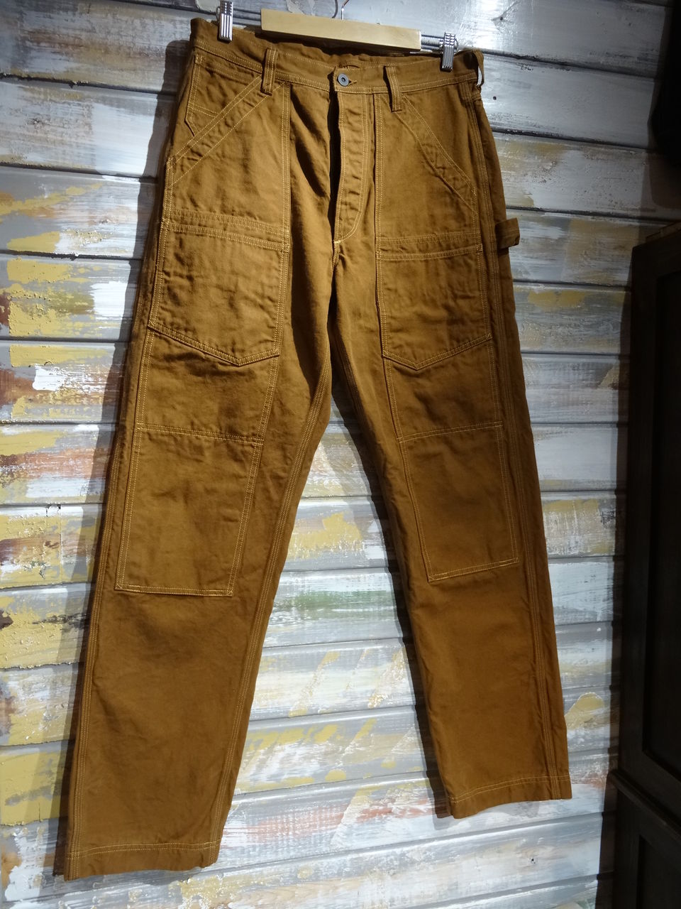 New！FREEWHEELERS ”LEAD SLED OVERALLS”CARAMEL BROWN : OLD