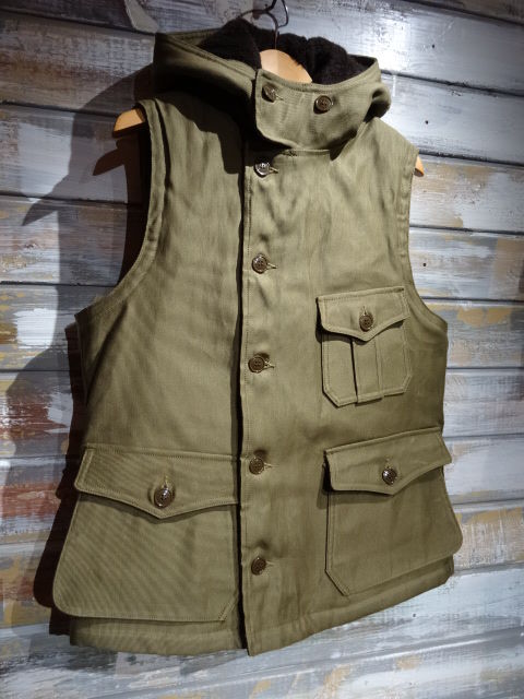 New! FREEWHEELERS ”AIR CREW ATTACHED HOOD VEST” 2色 New! FREEWHEELERS ”AIR CREW ATTACHED HOOD VEST” 2色