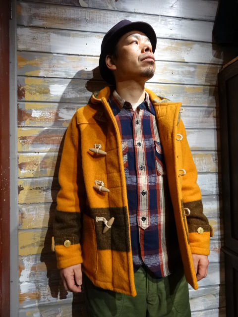 PICKUP! FREEWHEELERS ”ASTORIA COAT” ORANGE×BROWN : OLD PICKUP! FREEWHEELERS ”ASTORIA COAT” ORANGE×BROWN : OLD