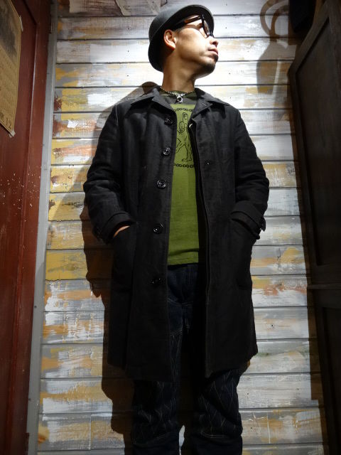 New！ FREEWHEELERS ”Costello” OVER COAT : OLD STAND