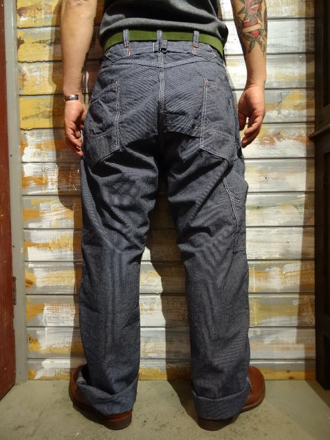 FREEWHEELERS DERRICKMAN インディゴ ピンストライプ New！ FREEWHEELERS ”DERRICKMAN OVERALLS” （INDIGO PINSTRIPE