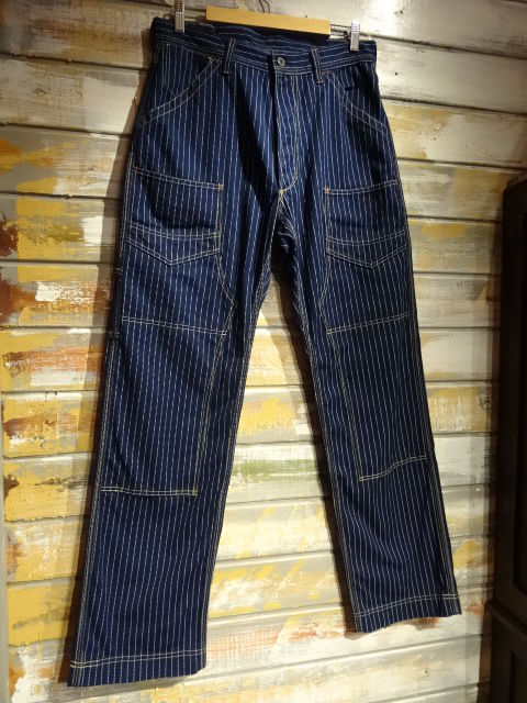 激レア希少品FREEWHEELERS デリックマン ウォバッシュストライプw30 FREEWHEELERS 「DERRICKMAN/デリックマン」ウォバッシュストライプ