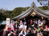 コスプレ豆まきの様子