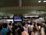混乱するJR名古屋駅改札