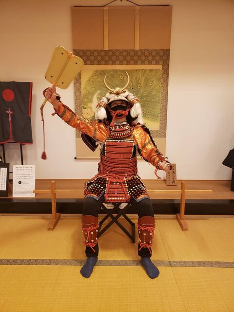 甲冑着付体験をエンジョイいただきました 篠山城大書院 徒然日記
