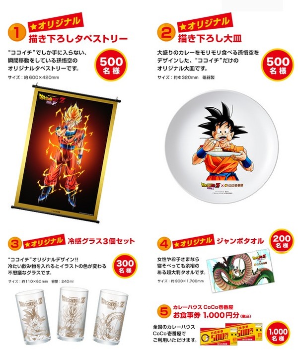 ドラゴンボール 限定オリジナル描き下ろしタペストリー CoCo壱番屋 最終値下げ 2025年最新】coco壱番屋 ドラゴンボールの人気アイテム - メルカリ