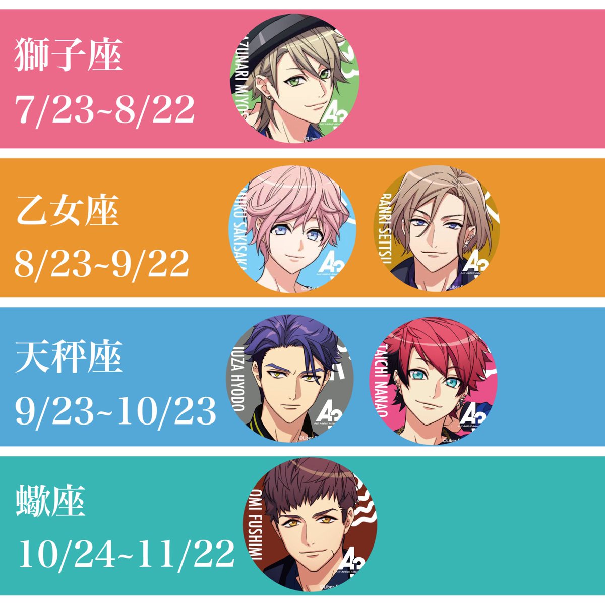 Mankaiカンパニー劇団員と星座別キスの特徴とは エースリー オタ活 女子