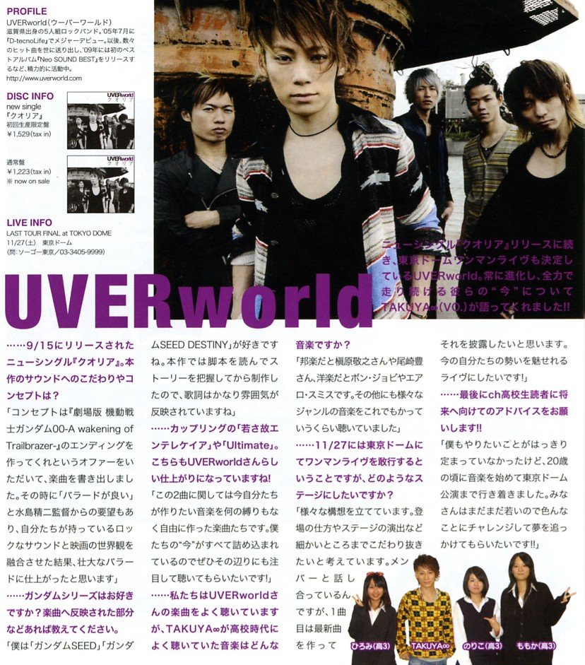 Uverworld ガンダムではseedが好き 移転しました オタク Com 跡地