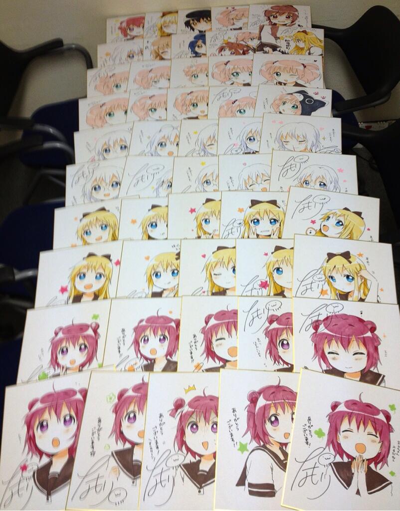 ゆるゆり なもり先生の描き下ろしイラスト入りサイン色紙すごすぎwww 移転しました オタク Com 跡地 ゆるゆり なもり先生の描き下ろしイラスト入りサイン色紙すごすぎwww 移転しました オタク Com 跡地