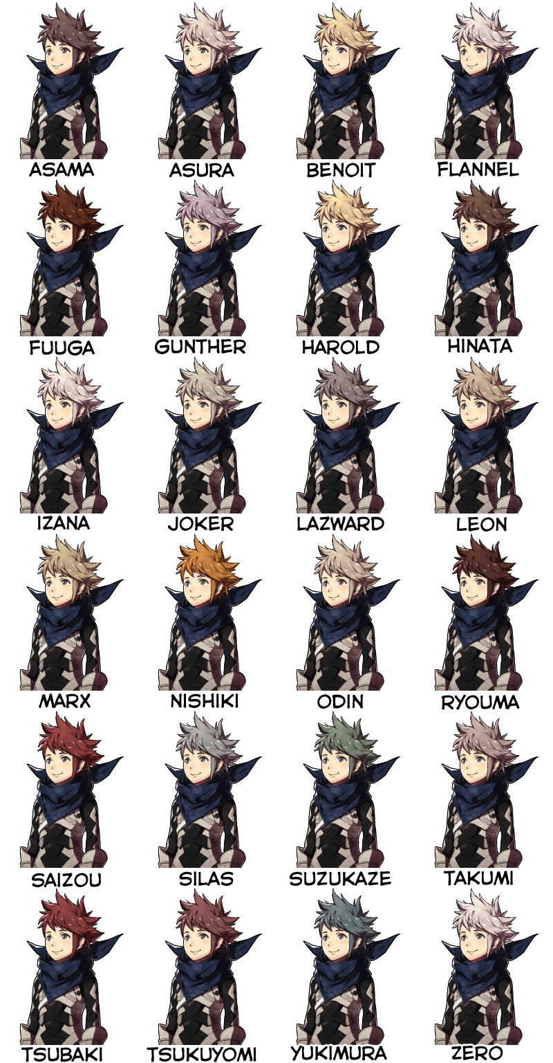 Feif 子世代髪色一覧 やっぱりカミラカンナは最高やな 画像あり ファイアーエムブレムｉf ファイアーエムブレムif攻略2chまとめ