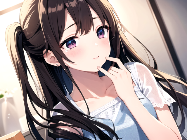 涙を流す女の子