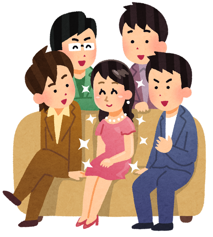 モテる人のイラスト(女性)