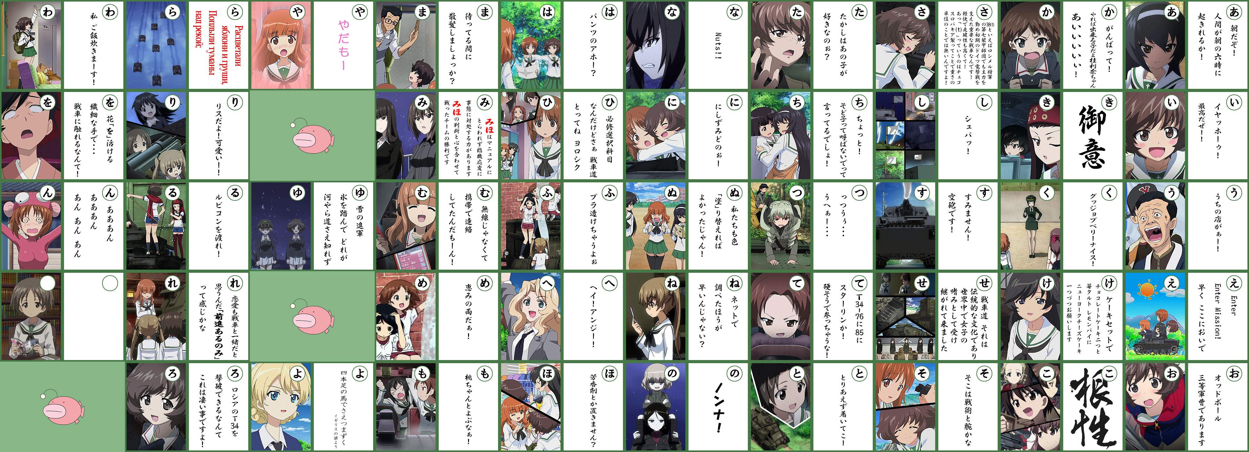 ガルパン 限定 かるた