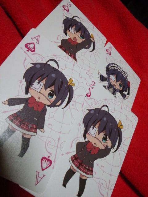 中二病でも恋がしたい！』パラパラトランプのgif画像が可愛い