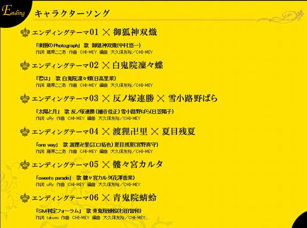 冬アニメ 妖狐 僕ss Edはキャラソンで全6曲 杉田さんが歌うテーマ6のsm判定フォーラムwww 萌えオタニュース速報 冬アニメ 妖狐 僕ss Edはキャラソンで全6曲 杉田さんが歌うテーマ6のsm判定フォーラムwww 萌えオタニュース速報
