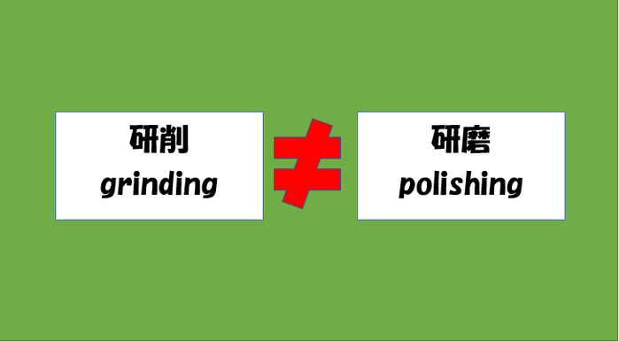 研削≠研磨