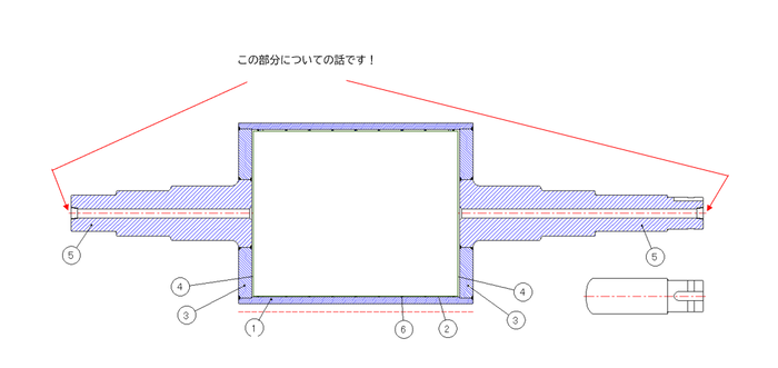 管用テーパーネジ場所