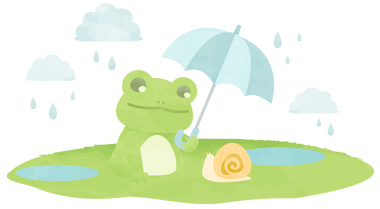 カエルとかたつむり