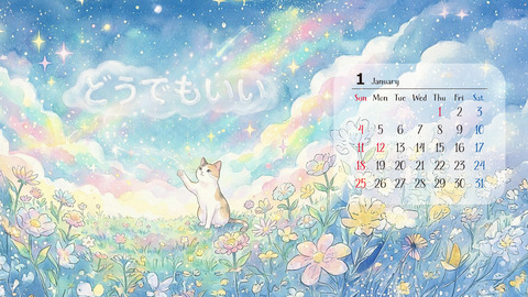 2026年01月カレンダー-3