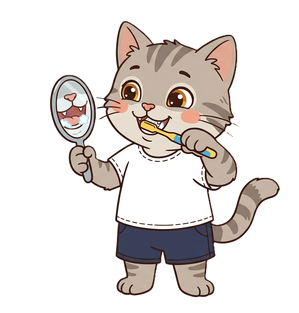 歯磨きねこ