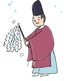 神主さん一人