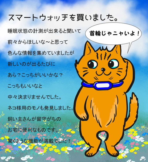 21年06月12日スマートウォッチネコ