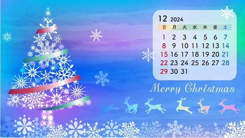 20241129-クリスマス背景 トナカイ ブログ用