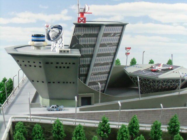科学特捜隊基地（初期型） 1／350ジオラマ自作完成品 : ミドリ科学商店