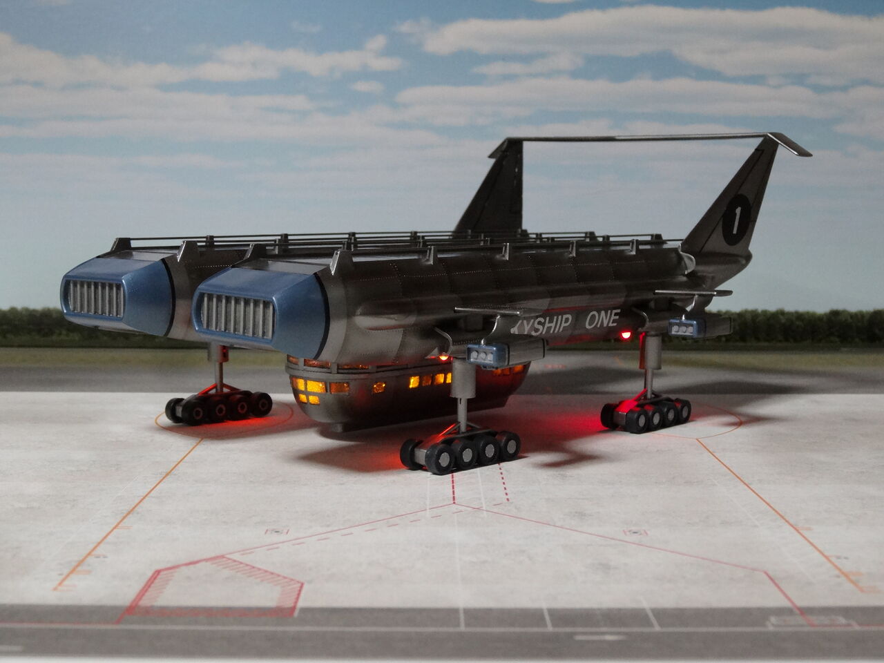 スカイシップ1~サンダーバード6号~ 1/350モデル製作記 スカイシップ1~サンダーバード6号~ 1/350モデル製作記