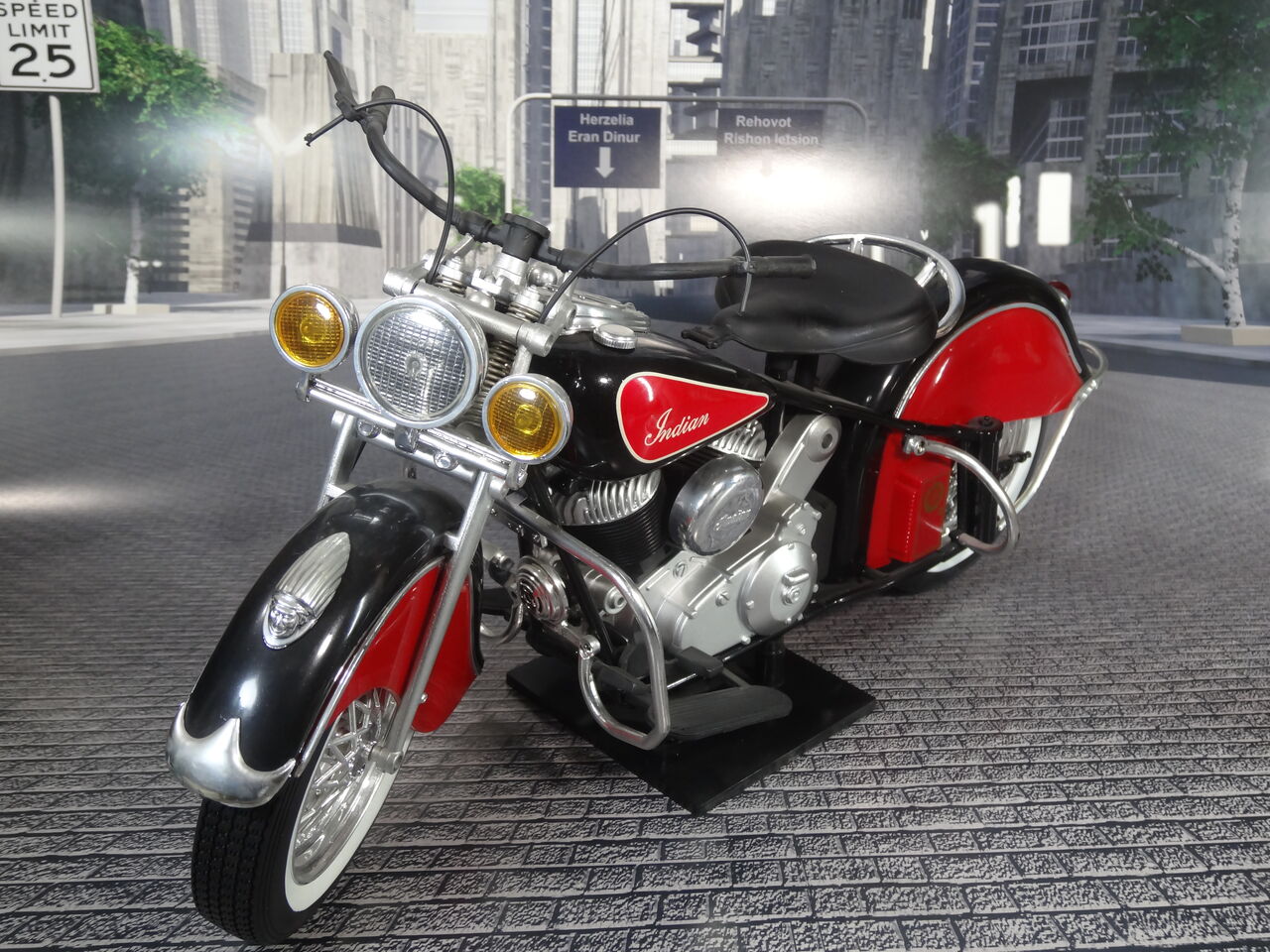 1948式インディアンチーフ＆バイクガール 1／6モデル完成品