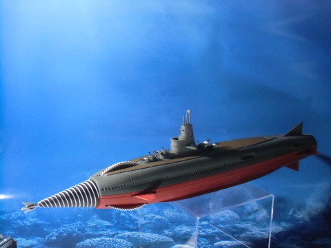 海底軍艦 轟天号 1／350モデル彩色済み完成品 : ミドリ科学