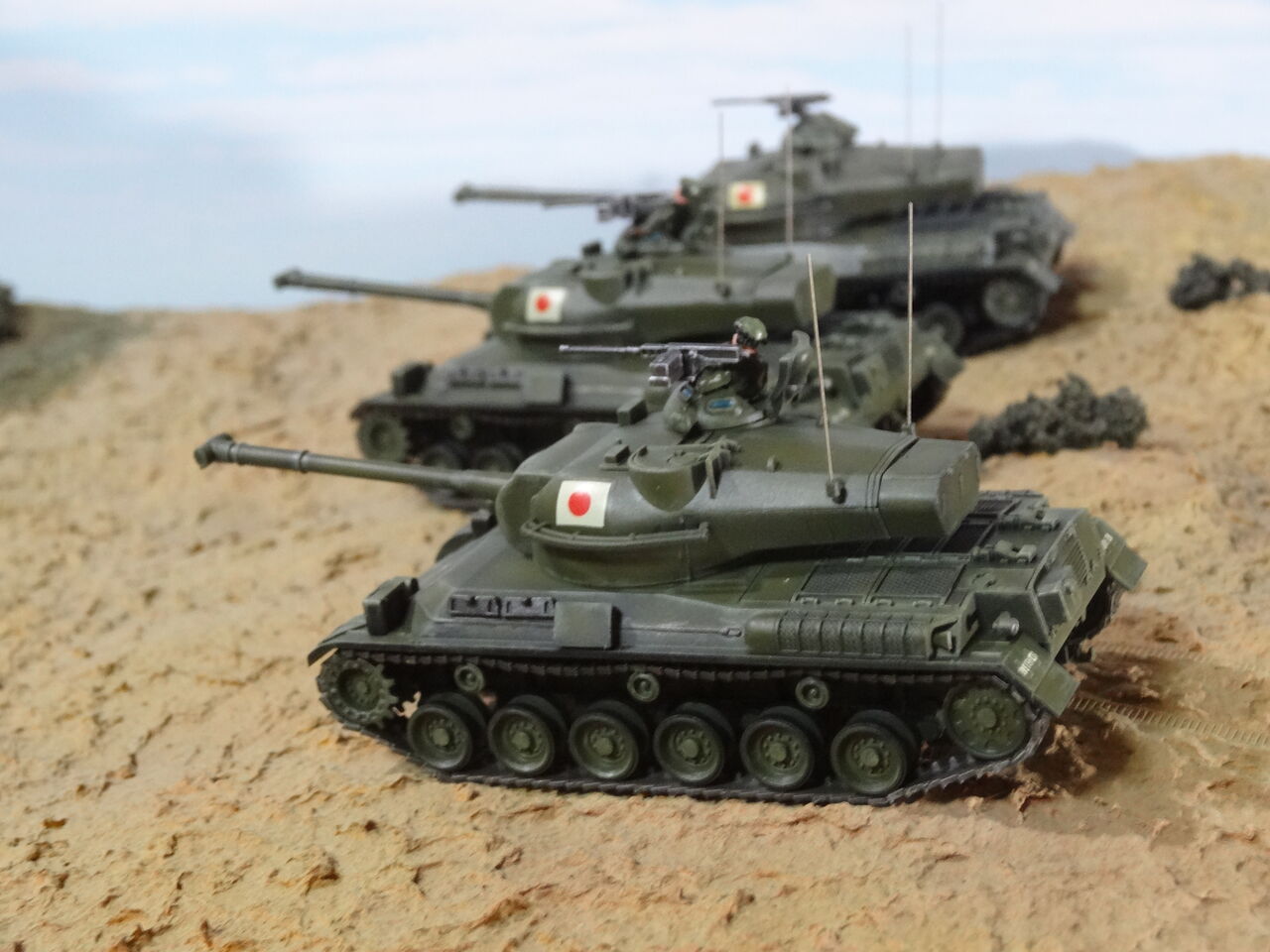 東宝自衛隊61式戦車 1／76モデル製作記 : ミドリ科学商店