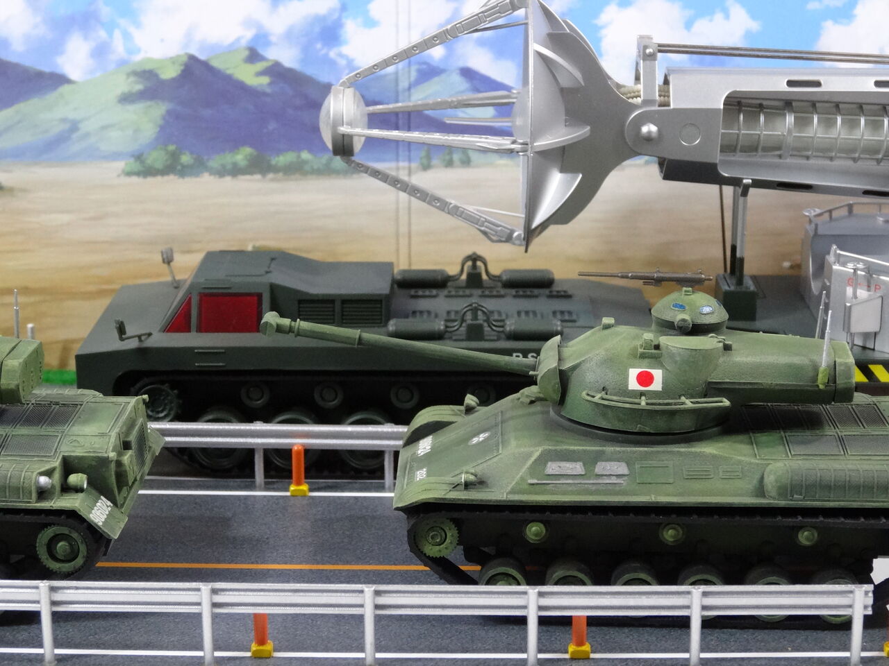 昭和レトロ！！☆野村トーイ 自衛隊61式？ブリキ戦車 タンク☆動画あり！！